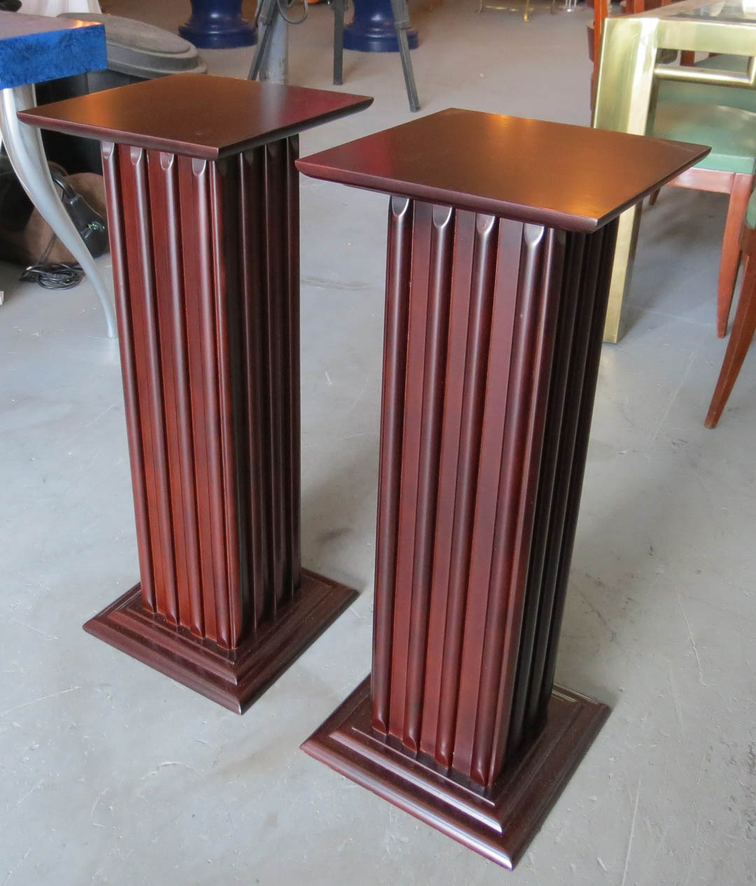 Pair Of American Art Deco Pedestals Modernism